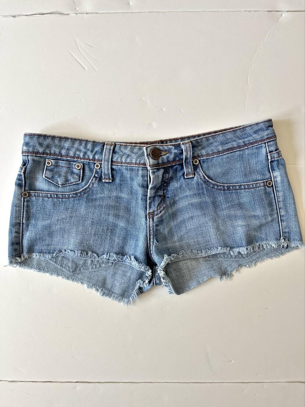 Frankie B. Light Blue Denim Jean Shorts